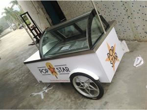 B4-15 (8 Flavors) Gelato Ice Cream Cart